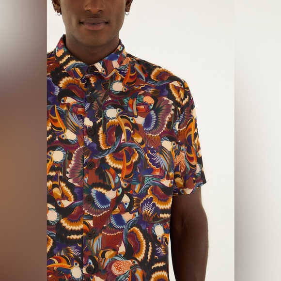 FARM RIO Multicolor Flying Toucans Lenzing™ Ecovero™ Shirt - Picture 3 of 4